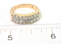 Shimmering Diamond Band Ring in 14KT Yellow Gold