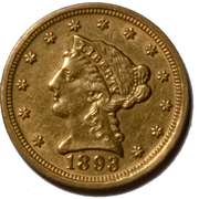 1893 $2.50 Liberty Gold Quarter Eagle