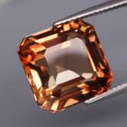Lavish 14.26ct emerald cut Imperial Topaz