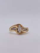 14kt Gold Diamond Engagement Ring