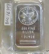 One Ounce Silver Bar -  Sunshine