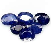 11.58ct cobalt blue Sapphire set from Madagascar