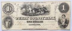 $1 Perry County Indiana 1854 Note