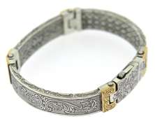 Pretty Konstantino Men's 2 Tone Bracelet