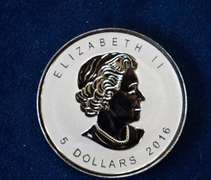 2016 Reverse Proof Panda  Privy Mark 5 Dollar Canada 1 OZ Silver Coin