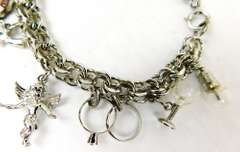 Wonderful Vintage Sterling Charm Bracelet, 11 Charms