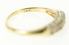 10K Yellow Gold Classic Retro Wedding Band Setting Ring
