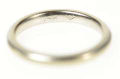 14K White Gold 2.6mm Classic Simple Milgrain Wedding Band Ring
