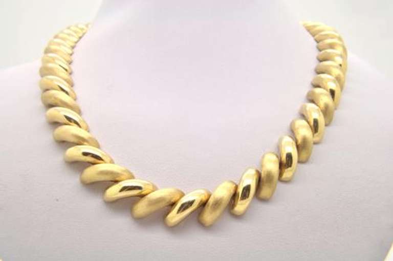 LADIES 14 KT YELLOW GOLD SAN MARCO NECKLACE