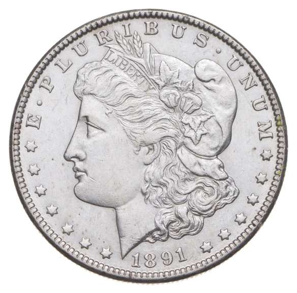 1891-CC Morgan Silver Dollar