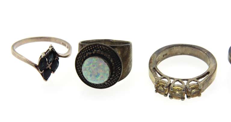 Vintage Sterling Silver Assorted Ring Lot