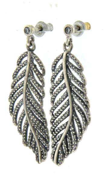 Pandora Light as a Feather Dangle Earrings