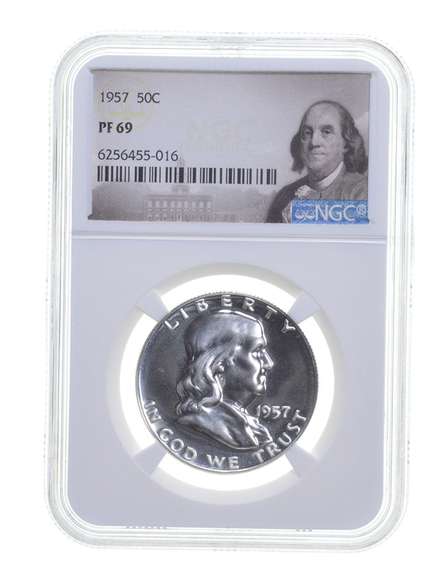 PF69 1957 Franklin Half Dollar - Graded NGC