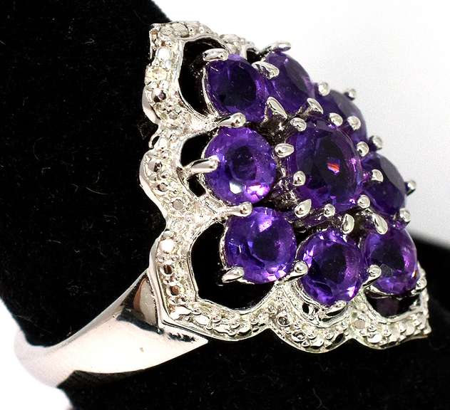 Juicy Amethyst Ring in Sterling Silver
