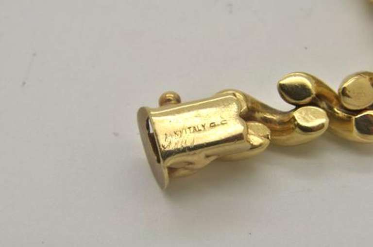 LADIES ITALIAN 14 KT GOLD SAN MARCO BRACELET