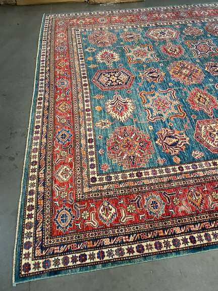 STUNNING FINE SUPER KAZAK RUG 8.9x12