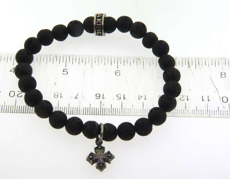 King Baby Lave Rock Bead Bracelet