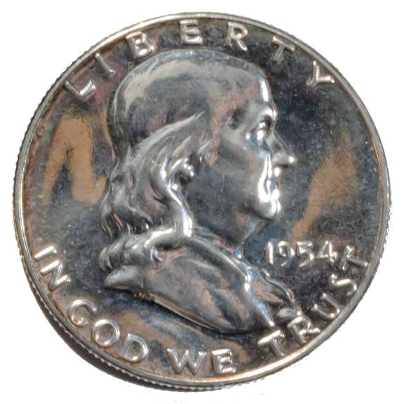 Choice Proof 1954 Franklin Half Dollar