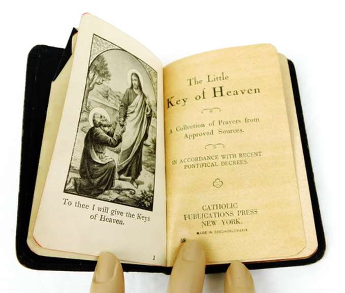 1925 Miniature Leather Catholic Prayer Book