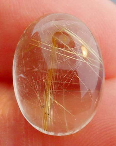 All natural 11.47ct golden Rutilated Quartz
