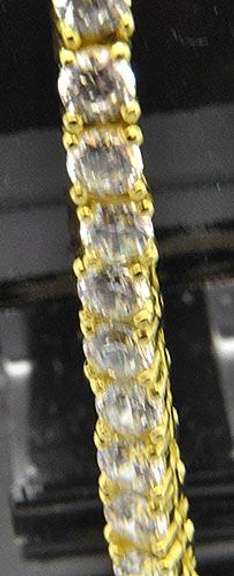 Sterling Silver Plated Tennis Necklace