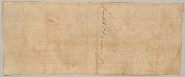 $ 5 May 1 1839 Branch State Bank At Chicago Lockport Note
