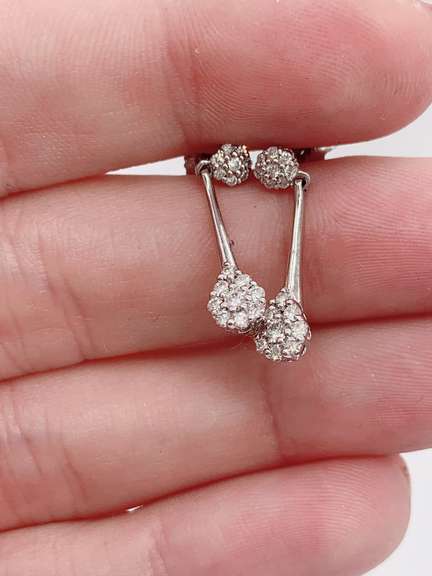 14kt Gold Diamond Earrings