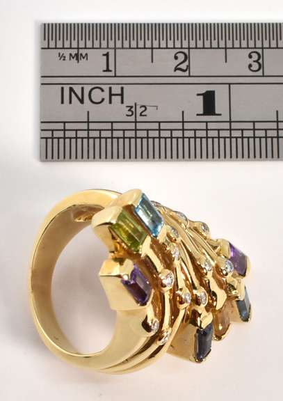 Bold and Colorful Statement Ring