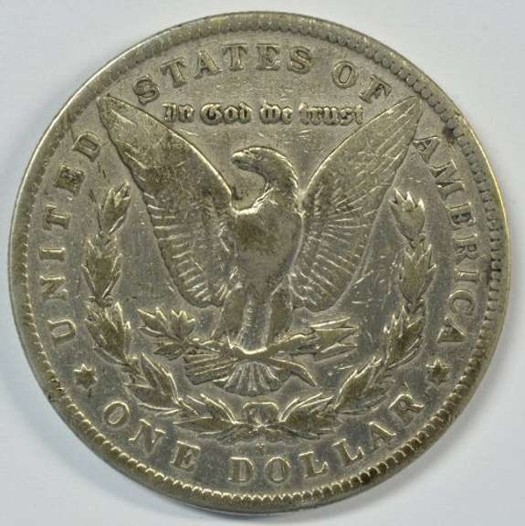 Ultra Rare 1895-S Morgan Silver Dollar. Key date