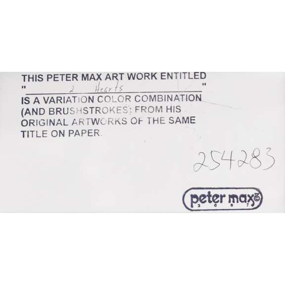 Two Hearts As One by Peter Max