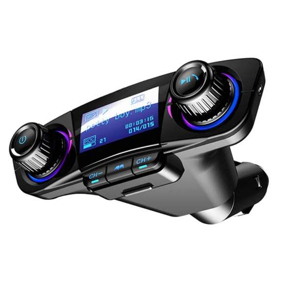 LED Hands Free Wireless Bluetooth4.0 FM Transmitter