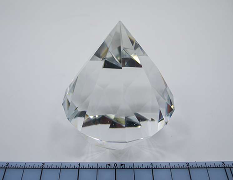 Tiffany & Co Faceted Clear Crystal Paper Weight