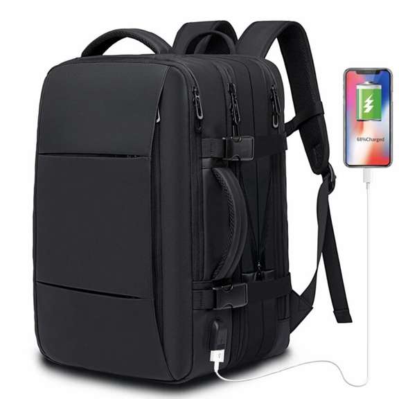 Expandable Large Capacity USB Tactical Backpack