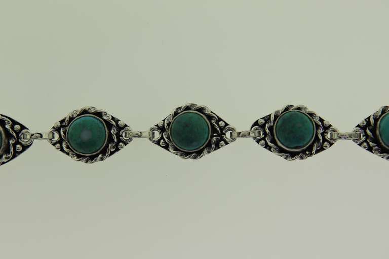Silver-Tone Quartz Gemstone Bracelet