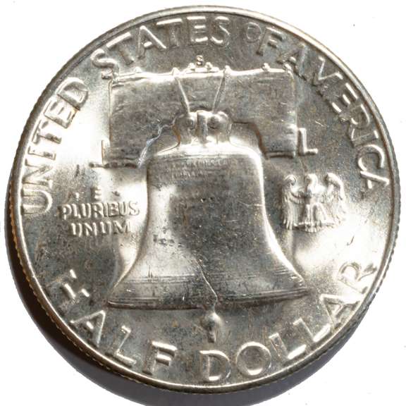 1952 S  Choice BU Key Date Franklin Half