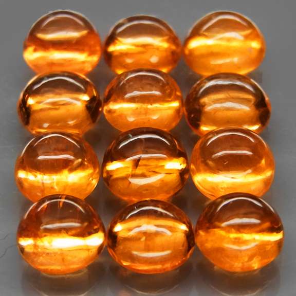 Brilliant! 11.60ct 12pc UNTREATED fanta Garnet set