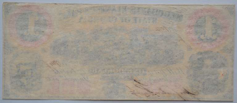 $ 1 Merchants & Planters Bank Savannah Ga 1859 Note
