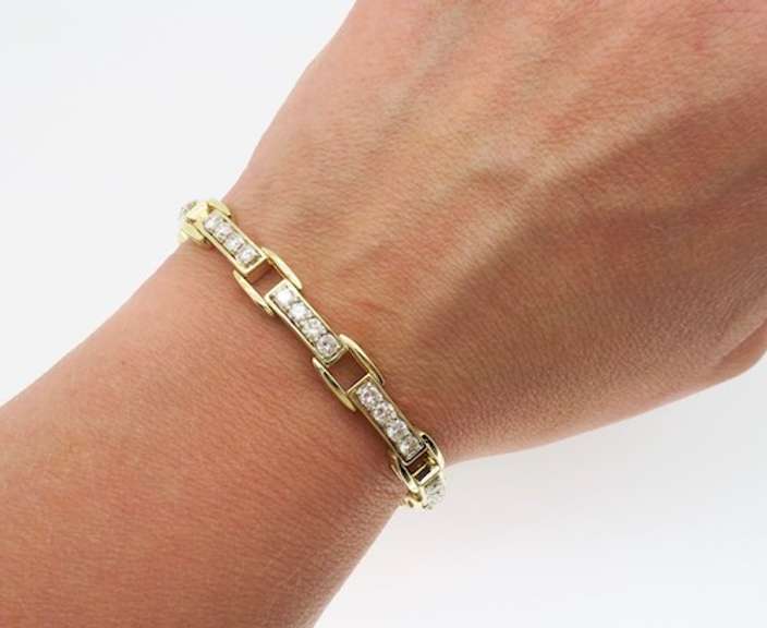 3.02ctw Diamond Link Bracelet