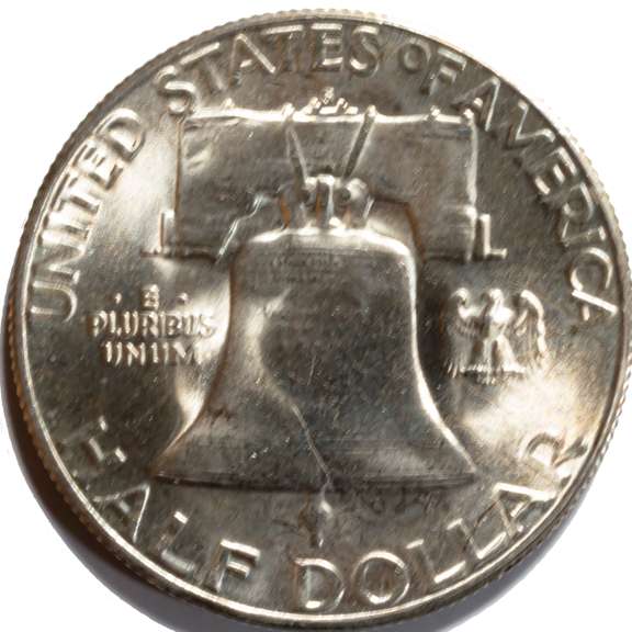 1952 S  Choice BU Key Date Franklin Half