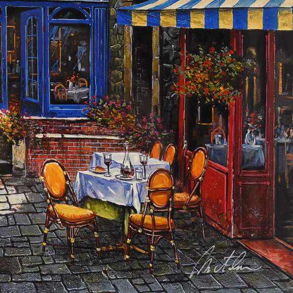 Outdoor Cafe by Metlan, Anatoly