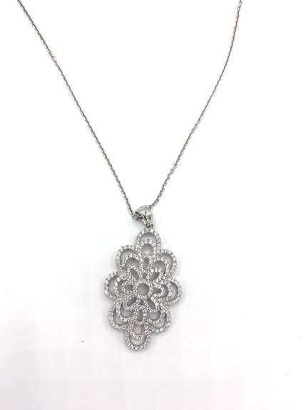 Fun Floral Sterling Silver Necklace