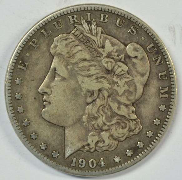 Very handsome 1904-S Morgan Silver Dollar. Key date