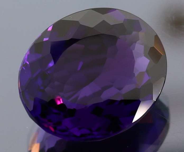 Stupendous 27.11ct royal purple hydrothermal Amethyst