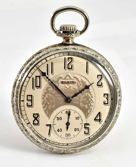 Wonderful Elgin Nickel Pocket Watch