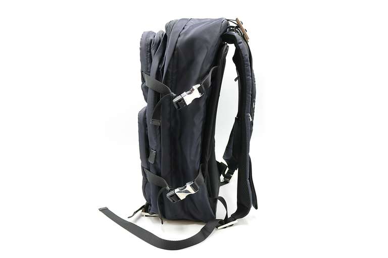 Prada Black Nylon and Leather Backpack