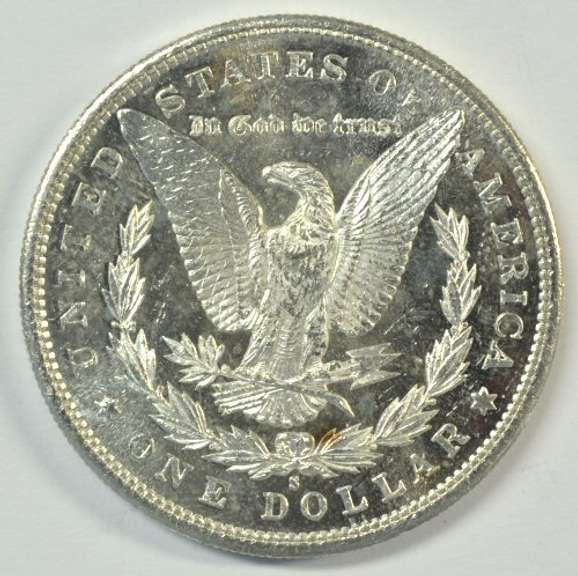 Super DMPL Choice BU 1881-S Morgan Silver Dollar. Flashy