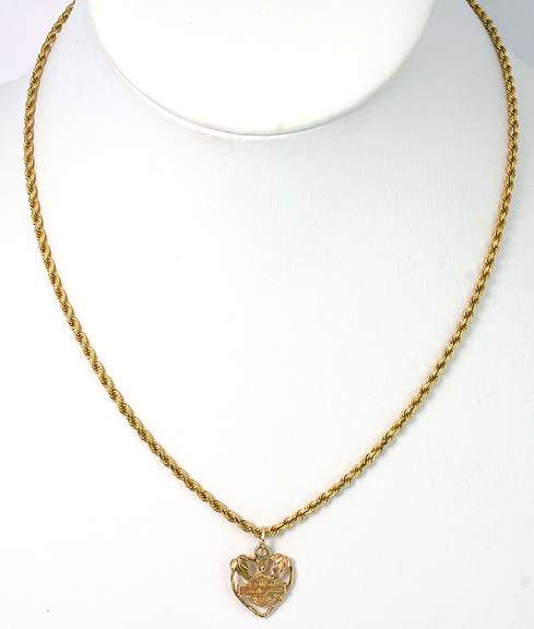 Harley Davidson Heart Pendant
