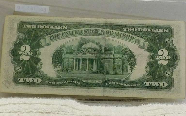 1928-G $2.00 US Note, Red Seal, circ.