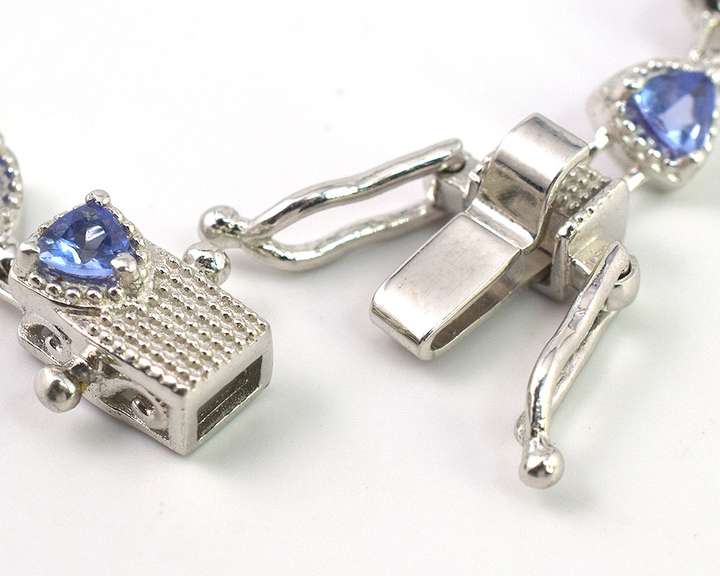 Sweet Iolite Bracelet in Sterling