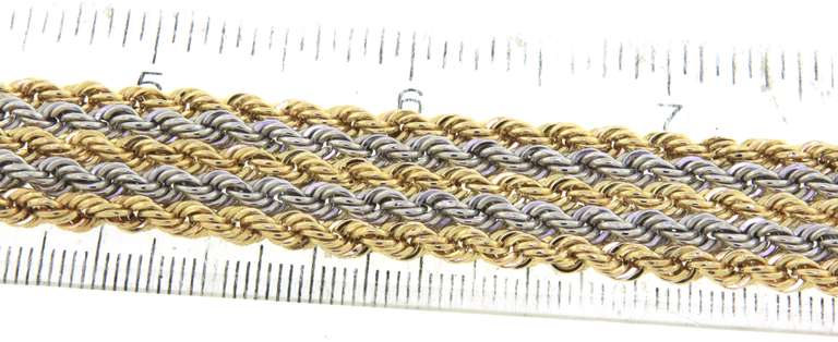 Majestic Wide Rope Yellow Gold Bracelet